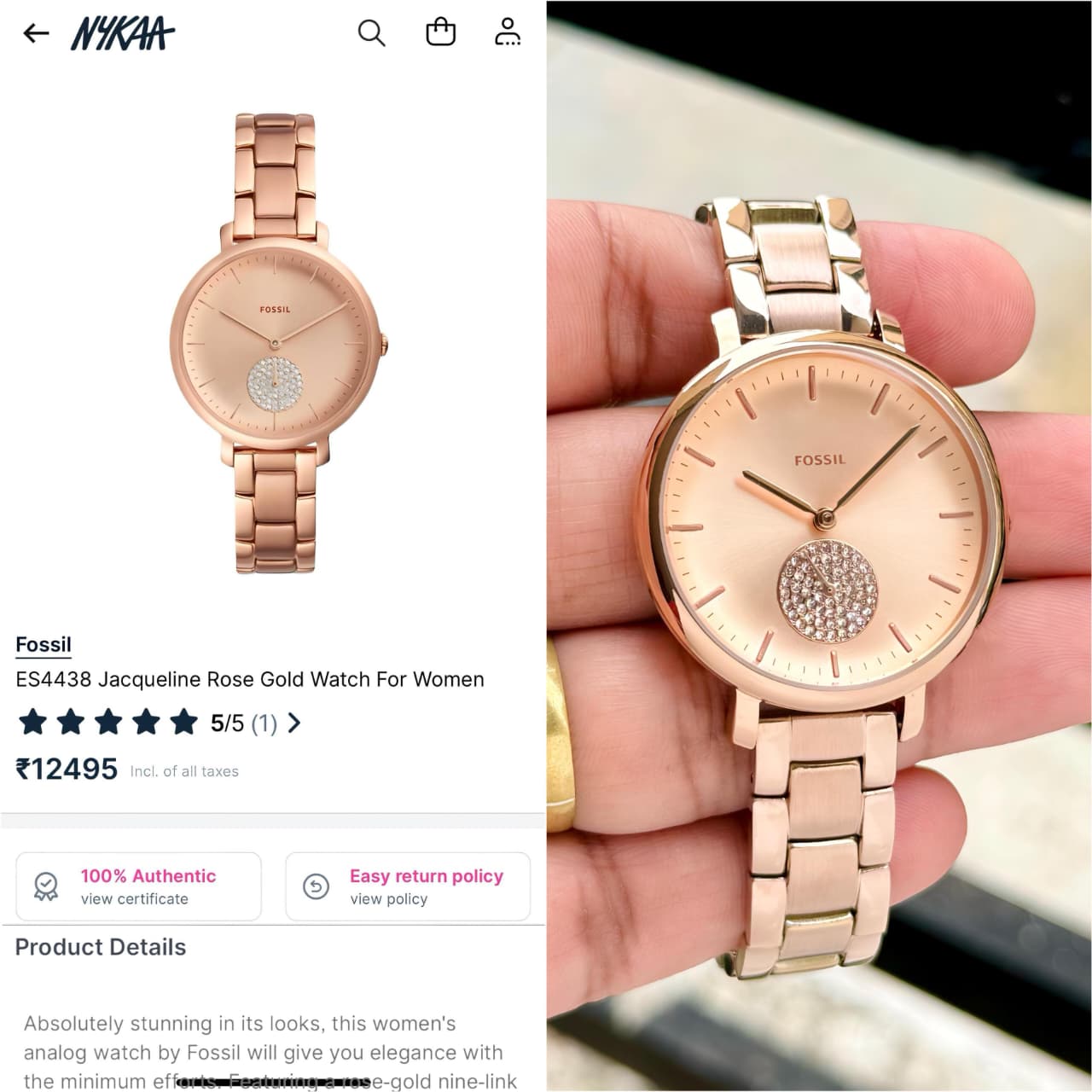 Fossil Jacqueline Collection ES4438